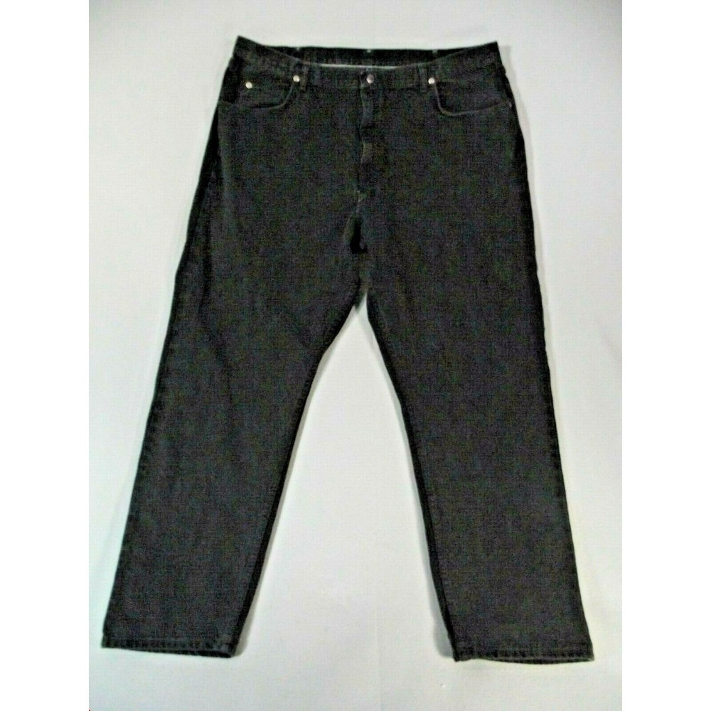 Wrangler jeans men's 42 x 32 regular Fit straight black denim pants